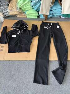 Veste à capuche et pantalon de survêtement en coton polaire épais personnalisés par OEM Jogger Tracksuit 2 Ensemble de deux pièces Vêtements d'hiver pour femmes - Product Image 6