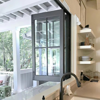Ventana Redonda Fija de Aluminio Moderna CBMmart con Vidrio Templado y Persiana Enrollable para Cocina y Entrada