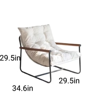 Canapé de salon moderne, design élégant, rembourré, durable, fauteuil de détente multifonctionnel pour la lecture
