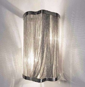 MEEROSEE <span class=keywords><strong>Atlantis</strong></span> Kettenleuchte für Wandlampe Aluminium-Kette Wandhalterung Licht Silberne Wandbeschläge Beleuchtung Ganglampe MD2616 - Product Image 6