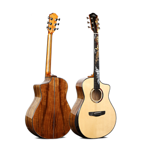 Guitarra Acústica Folk de Alta Gama Sevillana 1906, Diseño Único, Fabricada a Mano, 41 Pulgadas, Totalmente de Madera Maciza con Mástil de Palisandro - Product Image 1