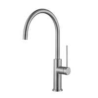 Robinet de salle de bain monotrou sans contact, rotation à 360°, douchette extractible, robinet de douche, cartouche céramique, acier inoxydable chromé