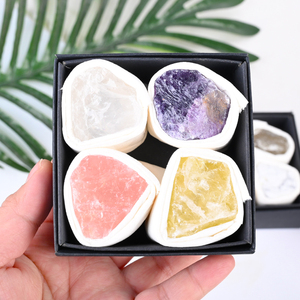 Hot Sale Spirit Natural Healing Crystal Stone Raw Rough Gem Mineral Specimens Polished Love Style <b>Box</b> for Gifts - Product Image 5