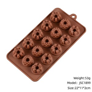 แม่พิมพ์ซิลิโคนช็อกโกแลตบาร์ แม่พิมพ์ซิลิโคนฟองดองท์ แม่พิมพ์ซิลิโคน 3 มิติ แม่พิมพ์ซิลิโคนสำหรับตกแต่ง ชุดแม่พิมพ์ขนม - Product Image 6