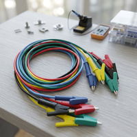 Ensemble de fils de test 15 A avec conducteur en cuivre à clip, isolation en caoutchouc, isolation 1000 V, blindage combiné pour sonde multimètre