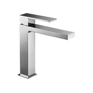 Miscelatore per lavabo Palazzani Quadra in ottone monocomando con piletta quadrata cromata - Product Image 2