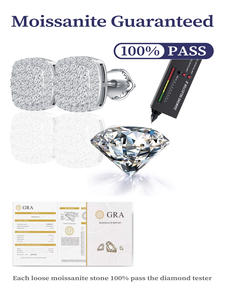 बढ़िया गहने लक्जरी 925 स्टर्लिंग चांदी के कुशन आकार स्क्रू बैक ईयररिंग्स बनाम मोइससानाइट डायमंड स्टड पुष्प पैटर्न - Product Image 4