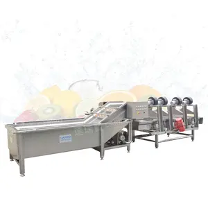 Frutas lavar e ar morrer máquina Bubble Cleaning Equipment for Green Vegetable Blower para frutas