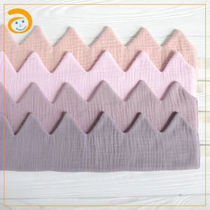 Cappello di compleanno all'ingrosso in cotone per bambini decorazione festa di compleanno corona mussola in tessuto di cotone per neonati fascia per capelli per bambini corona di compleanno - Product Image 3