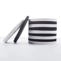 Bande élastique noire et blanche 100% polyester pour nourrissons et femmes enceintes avec élastique réglable