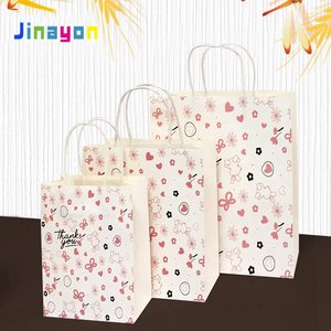 Nueva bolsa de compras de papel de encargo <span class=keywords><strong>verde</strong></span> Kraft Blanco Bolsa de papel reciclado con <span class=keywords><strong>mango</strong></span> - Product Image 2