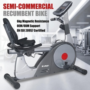 Vélo <span class=keywords><strong>d</strong></span>'exercice inclinable K-FIT GS-8.9R-2, vélo <span class=keywords><strong>d</strong></span>'<span class=keywords><strong>appartement</strong></span> pour la remise en forme à domicile, vélo stationnaire à pédales électriques avec écran LED - Product Image 4