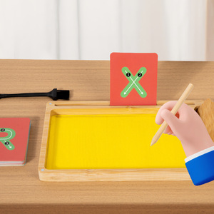 Alfabeto y reconocimiento de números, descripción, dibujo, tablero de pintura de <span class=keywords><strong>arena</strong></span> - Product Image 2