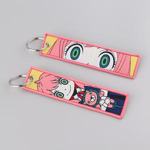 Anime <strong>Spy</strong> X Family Keychain Evangelion Lanyard Student Office ID Badge Fabric Peripherals - Product Image 2
