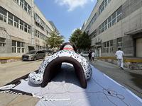 Modèle gonflable géant personnalisé, réplique d'animal, chien mascotte, tunnels pour événements sportifs, gonflables publicitaires