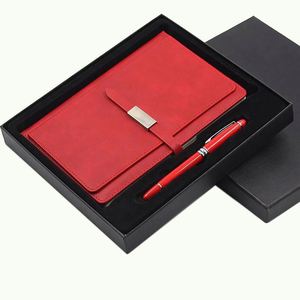 Customised Logo Business Stationery Planner Luxury Pu Leather Notebook and Pen Gift Set - Product Image 1