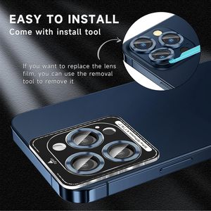 กระจกนิรภัย 9H ป้องกันเลนส์กล้องสำหรับ iPhone 16 /16 Pro Max ฟิล์มกันรอยเลนส์กล้องมือถือ - Product Image 4