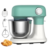 Robot pâtissier Cheftronic B03C 5L 12 vitesses avec bol en acier inoxydable et 3 accessoires de pâtisserie