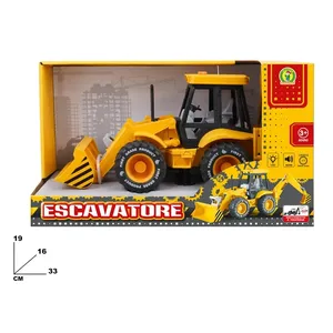 Camión Excavador con Luces y Sonidos, Juguete de Plástico de Fricción de 33 cm, Escala 1:16, para Niños de 3 Años en Adelante - Product Image 1