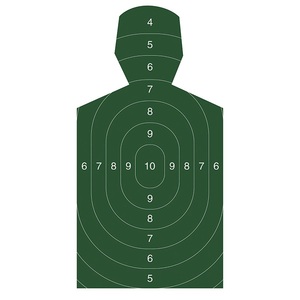 Autocollants d'entraînement de tir à l'arc en plein air, motif silhouette humaine, camouflage vert, lot de 100 - Product Image 5