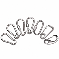 Mousqueton de quincaillerie marine OEM&ODM en acier inoxydable 316 poli miroir pour équipement de bateau