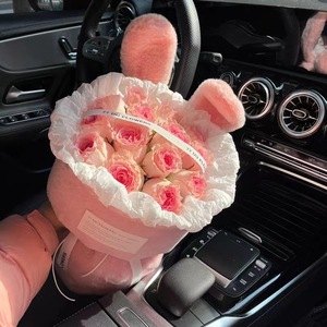 Bouquet de roses artisanales en forme d'oreilles de lapin, fleurs de savon finies pour la Saint-Valentin, cadeau idéal pour petite amie, meilleure amie, anniversaire - Product Image 3