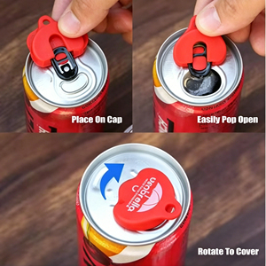 Abrelatas de Silicona 2 en 1, Libre de BPA, Reutilizable, Ecológico, Accesorio de Bar Portátil para Latas de Refresco, Cerveza y Bebidas - Product Image 4