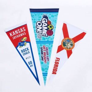 Banderines Triangulares de Fieltro Personalizados con Logotipo, Decoración al por Mayor, Fabricante Chino 2025 - Product Image 1