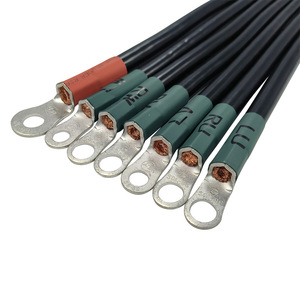 Kabel Sambung Positif Negatif Baterai Forklift Arus Besar Kustom, Konduktor Aluminium Berisolasi PVC 12V Untuk Penggunaan Otomotif - Product Image 1