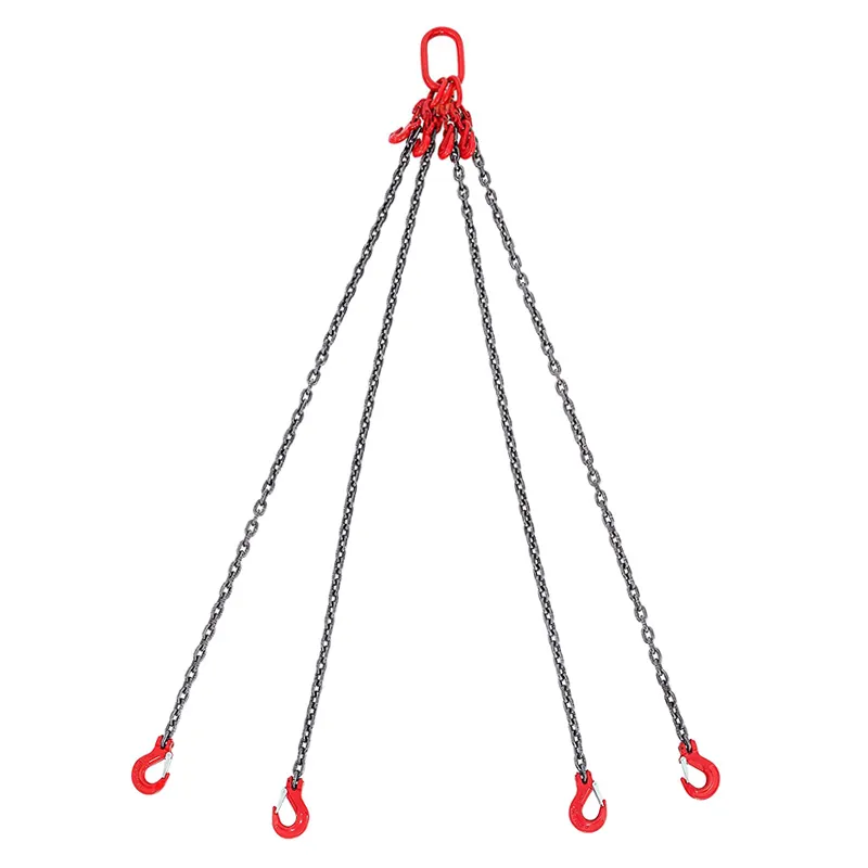 Lifting and Lashing Chain Sling 4 Legs Lifting Towing Tie Chains Rigging
