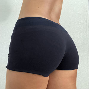 Women Letter Print Drawstring <b>Shorts</b> Slim Fit <b>Stretchy</b> Low Rise Design Casual Sporty European American Street Style <b>Shorts</b> - Product Image 4