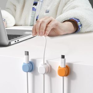 Accessoires de bureau et organiseurs de bureau, organiseur de câbles de charge, support de rangement, organisateur de câbles rotatif à 360°, clips pour câbles - Product Image 6