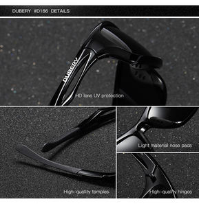 DUBERY-Lunettes de soleil sport polarisées pour extérieur, modèle design cycle, 2025 D166, PC TAC unisexe, vente en gros officielle - Product Image 6