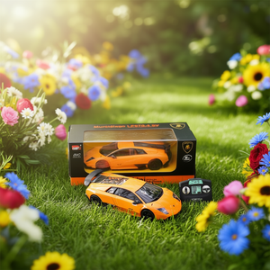 Voiture télécommandée Lamborghini Murcielago Orange, échelle 1:24, avec boîte et télécommande, pour enfants, jeu en plein air - Product Image 2