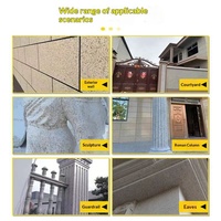 Peinture murale extérieure effet pierre et marbre pour colonnes romaines, projets de maisons rurales auto-construites, revêtement liquide STDCQ01