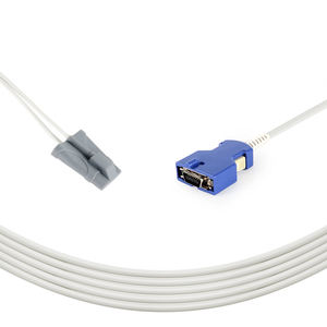 متوافق مع جهاز التحكم في الفيزيوس Lifepak <span class=keywords><strong>15</strong></span> Lifepak 20 Spo2 مسبار ، قابل لإعادة الاستخدام اتصال مباشر لطب الأطفال الإصبع طرف ناعم مستشعر Spo2 - Product Image 1