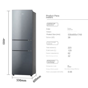 Direct Cooling Home Appliances Three-Door Side-by-Side <b>Freezer</b> Portable Compressor Bottom <b>Freezer</b> <b>Refrigerator</b> - Product Image 6