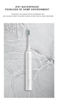 Brosse à dents vibrante ultrasonique de voyage 2026, la meilleure pour adultes, avec têtes de rechange blanchissantes, poils Dupont Tynex, étanche IPX7, 4 modes
