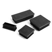 AllPro Bouchons de trou en plastique carrés, ronds, rectangulaires de 1/2\", 1\", 1 1/4\", 1 1/2\", 2\", 3\" pour meubles, tubes métalliques, pieds de chaise/capsules d'extrémité