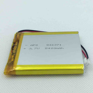 Shenzhen เซลล์พอลิเมอร์แบบชาร์จไฟได้94637 <span class=keywords><strong>3</strong></span>.7V 5400mAh สำหรับของเล่น GPS - Product Image 4