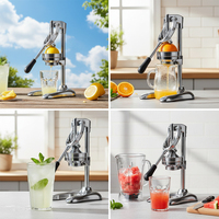 Brede mond opening sapcentrifuges fruit extractors koude pers slow juicer handmatige food grade huishoudelijke citroen draagbare sapcentrifuge persmachine