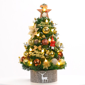 LINGKAI Luxury Mini <b>Christmas</b> <b>Tree</b> Set <b>Christmas</b> Decorations DIY with <b>Lights</b> - Product Image 5