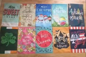 Drapeau de jardin extérieur conçu sur mesure 12X18 pouces Personnalité personnalisée Design 12X18 pouces Drapeau de jardin Halloween Drapeaux de jardin - Product Image 6