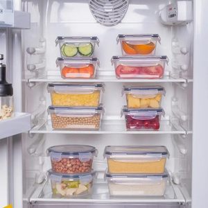 ثلاجة كبيرة متعددة الوظائف ممتازة حاويات تخزين الطعام الطازج مجموعة-مانعة للتسرب - Product Image 4