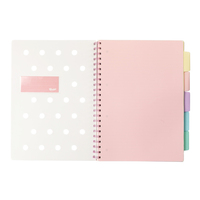 Meilleure vente carnet à spirale 100 feuilles format A4/A5 couverture rigide papier organisateur couleur index onglet diviseur pour cadeau journal organisation