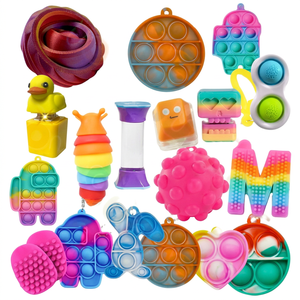 Lot de 100 porte-clés sensoriels en acier inoxydable certifiés sécurité, design animal, portables, légers, avec logo personnalisé, jouets sensoriels, cadeaux - Product Image 1
