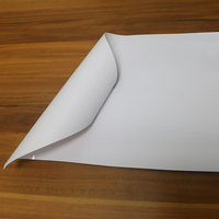 Rouleau de bâche PVC rétroéclairée 510 g/m² 3,2 m Blanc Mat Haute Transmittance Imperméable Résistant aux UV/à l'eau Matériau anti-déchirure