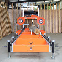Scie à ruban HAWK HS36G, machine à couper le bois horizontale, moteur à essence 27HP, facile à utiliser, garantie 1 an