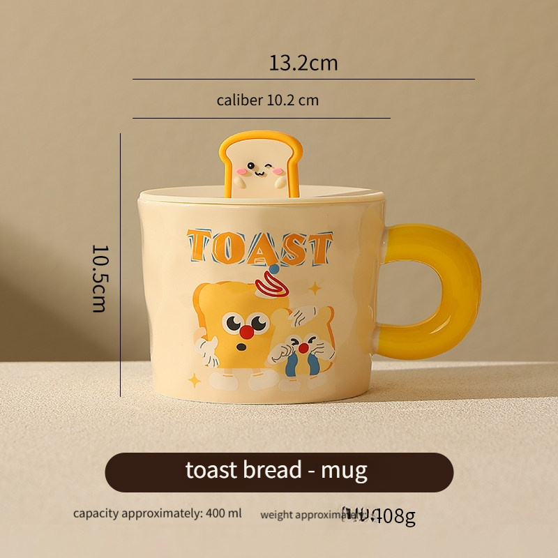 Mug avec couvercle - toast