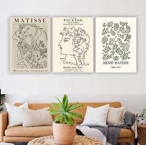 Impression sur toile de portrait abstrait bohème moderne, impressions Matisse <span class=keywords><strong>Picasso</strong></span>, art mural, affiches pour salon, chambre à coucher, maison - Product Image 6